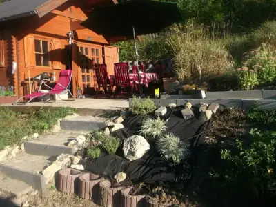 Kleines Ferienhaus in einem Dorf an der Schweizer Grenze