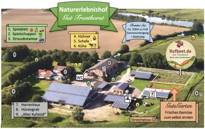 Bauernhof und Gemüsebeetvermietung