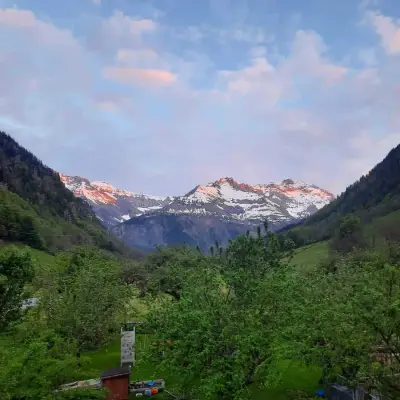 Bauernhof in den Schweizer Bergen
