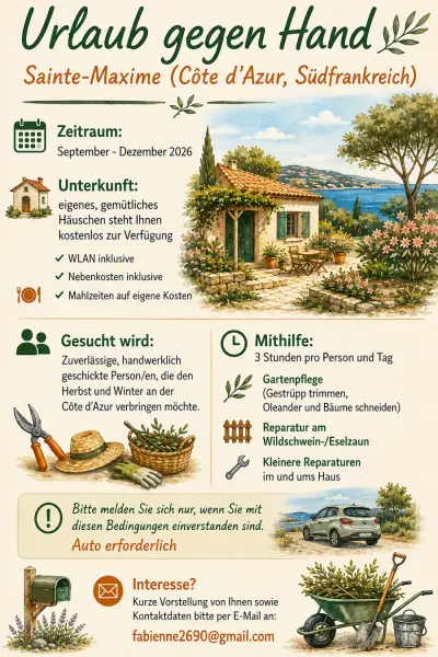 Urlaub gegen Hand in Sainte-Maxime 